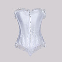 Satin With Lace Front Busk Closure Wedding/ Party Shapewear.Including Thongs