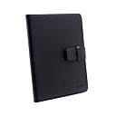 venta al por mayor libro de caja de cuero de textura de protección de 8 "tablet-negro