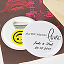 Personalized Bottle Opener/Fridge Magnet - All you need is love (set of 12)