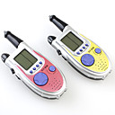 téléphone portable en forme de talkie walkie numérique jouet avec 9 jeux, rose et jaune, 2 pcs
