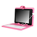 venta al por mayor Funda de piel protectora con teclado + incorporado en el cierre deslizante de 8 pulgadas de Tablet PC - rosa