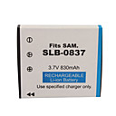 830mAh 3.7V Digital Camera Battery SLB-0837 for SAMSUNG i6 PMP and More