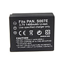 1400mah 3.7v appareil photo numérique batterie s007bcd10 pour panasonic lumix dmc tz1 et plus 1400mah 3.7v appareil photo numérique batterie s007bcd10 pour panasonic lumix dmc tz1 et plus
