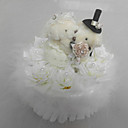Wedding Ring Pillow With Cute Bear And Music Box
