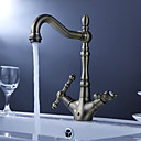 Antique Inspired Solid Brass Kitchen Faucet Antique Brass Finish