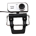 Compact 1.3M PC Webcam with Built-in Microphone (Black   Silver)