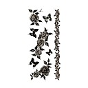 5 Pcs Rose Waterproof Temporary Tattoo18.5cm 9cm