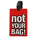 sécuriser valise de voyage bagages id tag - pas votre sac! (Rouge)
