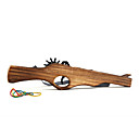 Classical Multi-Shot Rubber Band Launcher Wooden Rifle Gun (Toy)