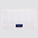 Clear Plastic Nail Art Tip Storage Box Case Tool