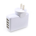 4-Port USB Travel AC Power Adapter (UL Plug, 100~240V)