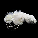 magnifiques plumes / imitation bouquet de mariage, mariage / casque