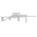 Sniper Rifle with Rumble Feedback for Wii (White)