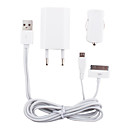 3-in-1 kit de chargement pour iPhone 4, 4s, Samsung, HTC et bien d