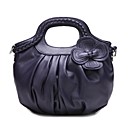 TS Flower Handle Ruched Tote Bag (More Colors)