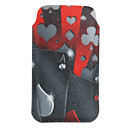Protective Slim PU Leather Case for iPhone 4 and 4S (Spade Ace Pattern)