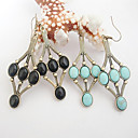Web Inlaid Stone Earrings More Colors