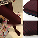 Light in the Box - USA  3D Diagonal Spiral Stripes Jacquard Slim Full Body Pantyhose(More Colors)