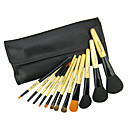 12pcs pinceau professionnel cosmétiques avec étui en cuir gratuit 12pcs pinceau professionnel cosmétiques avec étui en cuir gratuit