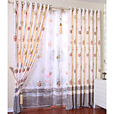 Geometric Circle Sheer Curtains Pair