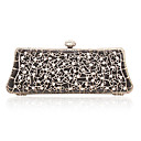 Elegant Metal Flowers Evening Bag