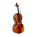 Satin Solid Wood Cello with Stand Italian Style