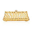 Fashionable Metal Flowers Evening Bag