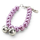 Pearl Style Bell Collar for Dogs and Cats (S-L, Purple)
