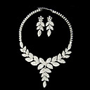 Light in the Box - USA  White Pearl Two Piece Leaf Design Ladies' Jewelry Set (45 cm)