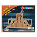 Wooden 3D Sword Playing Pen Holder Puzzle Toy