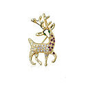 Austrian Chaton Sika Deer Brooch