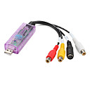 Adaptateur USB 2.0 audio de capture vidéo avec logiciel de montage vidéo (rose)
