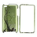 Lines Pattern Protective Back Case and Bumper Frame for iPod iPod Touch 4 (Green)