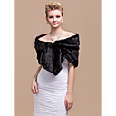 Elegant Faux Rabbit Fur Party  Evening Shawl  Wrap