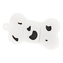 16GB White Bowknot Style Dog Bone USB 2.0Flash Drive