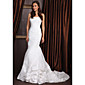 Großhandel Trompete / Mermaid Liebsten Hofzug Satin Taft Hochzeitskleider (wsm0480)