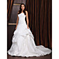 wholesale Ball Gown Sweetheart Chapel Train Satin Taffeta Wedding Dresses (WSM0471)