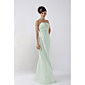 wholesale Empire Line Strapless Floor-length Bridesmaid/ Wedding Party Dress (HSX104)