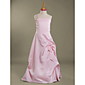 wholesale A-line Spaghetti Straps  Floor-length Satin Junior Bridesmaid Dress(WSD0270)