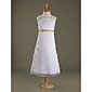 wholesale A-line Spaghetti Straps Tea-length Satin Junior Bridesmaid Dress (WSD0311)