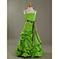 wholesale A-line Spaghetti Straps Floor-length Satin Junior Bridesmaid Dress (WSD0298)