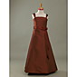 wholesale A-line Straps Floor-length Taffeta Junior Bridesmaid Dress (WSD0269)