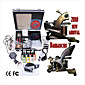 wholesale Free Shipping Top Quality Damascus Hand-made 2 Tattoo Machines Kit with Superior LED Power Supply (0841-4.8-003)