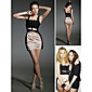 wholesale Blake Lively Sheath/Column Straps Short/Mini Chiffon Elastic Woven Satin Cocktail/Homecoming/Gossip Girl Fashion Dress (FSD0293)