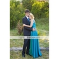 A-line V-neck  Floor-length Chiffon  Dresses on Sale / Evening Dresses (OFGC0111)