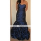 Trumpet/ Mermaid Sweetheart Strapless Floor-length Taffeta Prom/ Evening Dress