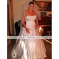 A-line/ Princess Satin Wedding Dress with Beaded Embroidered Detail