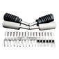 4x Tattoo Machine Grips 17x Stainless Steel Tips Set
