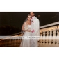 A-line/Princess Spaghetti Straps Sleeveless Floor-length Satin Wedding Dress 