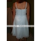 Empire Spaghetti Straps Knee-length Chiffon Bridesmaid/Wedding Party/Homecoming Dress 